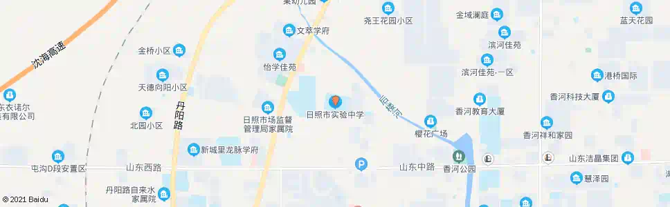 日照实验中学_公交站地图_日照公交_妙搜公交查询2025