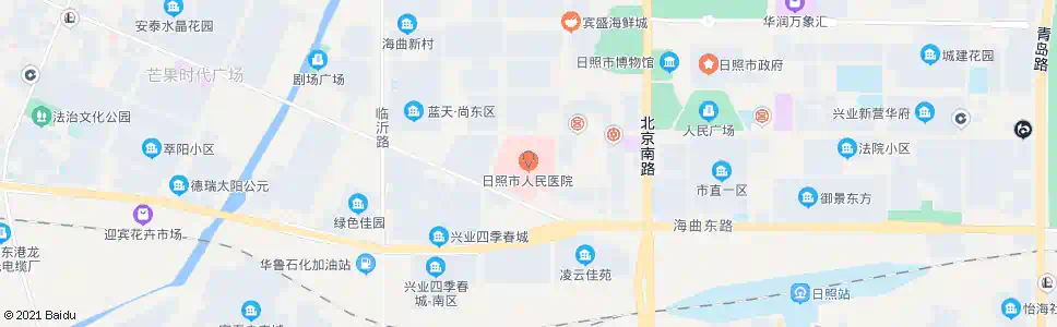 日照卫检医院_公交站地图_日照公交_妙搜公交查询2025