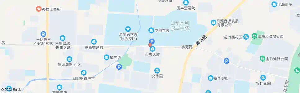 日照学苑路_公交站地图_日照公交_妙搜公交查询2025