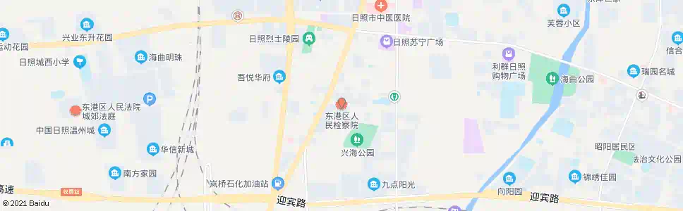 日照东港检察院_公交站地图_日照公交_妙搜公交查询2025