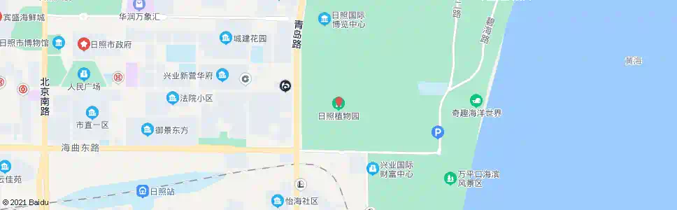 日照植物园_公交站地图_日照公交_妙搜公交查询2025