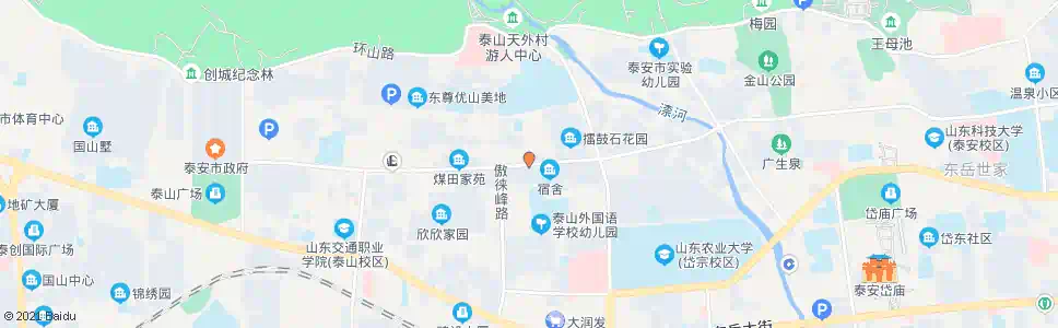 泰安望岳花园(路北)_公交站地图_泰安公交_妙搜公交查询2025