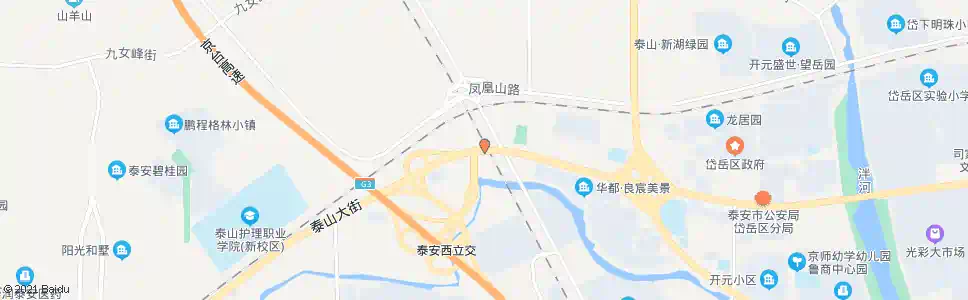 泰安西黄村_公交站地图_泰安公交_妙搜公交查询2025