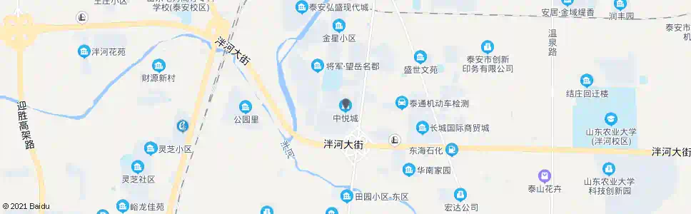 泰安中悦城_公交站地图_泰安公交_妙搜公交查询2025