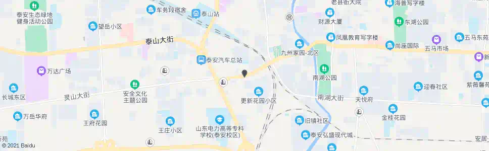 泰安风光假日酒店(蒿里山)_公交站地图_泰安公交_妙搜公交查询2025