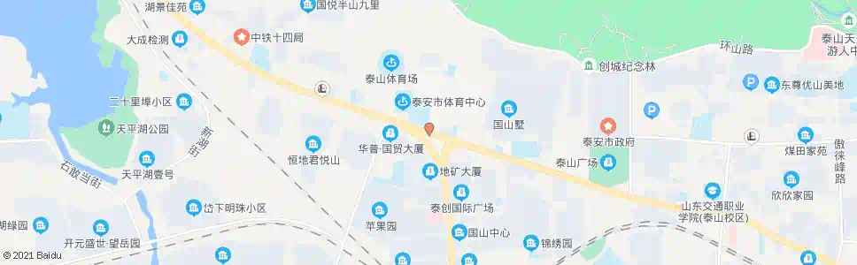 泰安泰安体育学校_公交站地图_泰安公交_妙搜公交查询2025