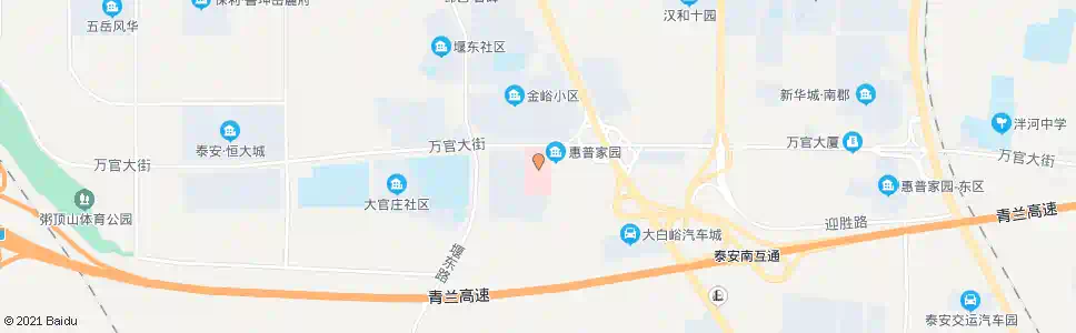 泰安中心医院分院_公交站地图_泰安公交_妙搜公交查询2025