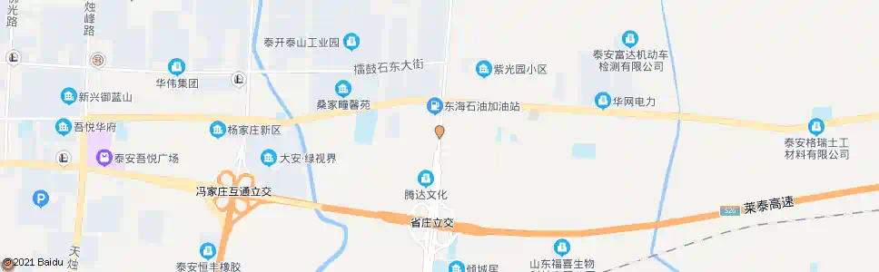 泰安省庄中心街_公交站地图_泰安公交_妙搜公交查询2025