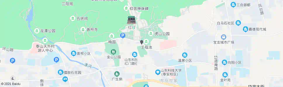 泰安虎山公园_公交站地图_泰安公交_妙搜公交查询2025