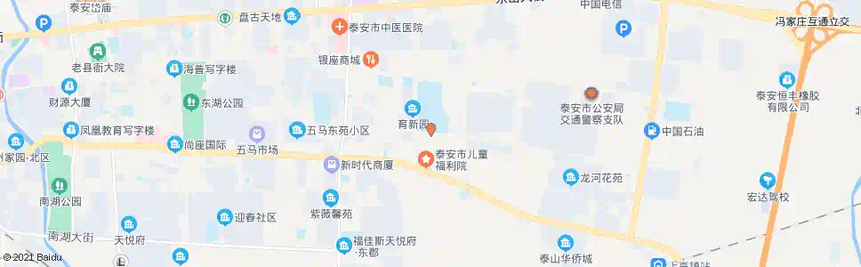 泰安泰安六中南门_公交站地图_泰安公交_妙搜公交查询2025