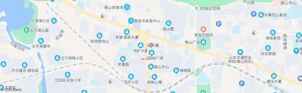 泰安圣地国际公寓_公交站地图_泰安公交_妙搜公交查询2025