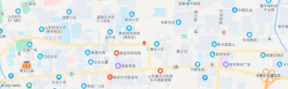 泰安凤台路口_公交站地图_泰安公交_妙搜公交查询2025