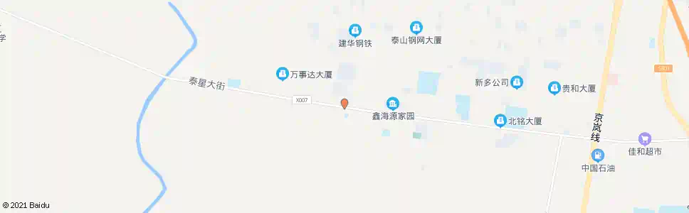 泰安泰星大街_公交站地图_泰安公交_妙搜公交查询2025
