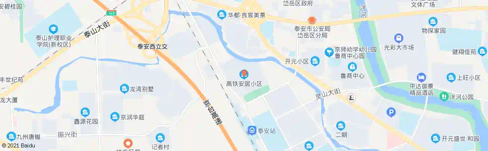泰安高铁安居小区_公交站地图_泰安公交_妙搜公交查询2025