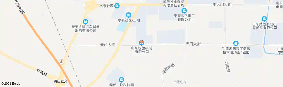 泰安锐驰机械公司_公交站地图_泰安公交_妙搜公交查询2025