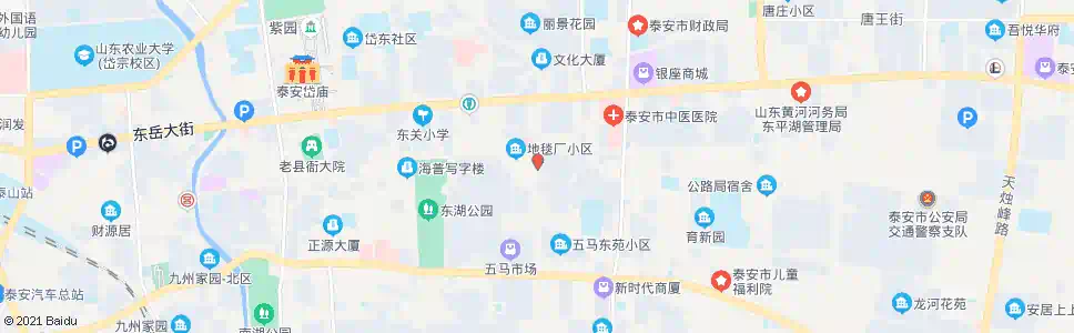 泰安东湖路口_公交站地图_泰安公交_妙搜公交查询2025