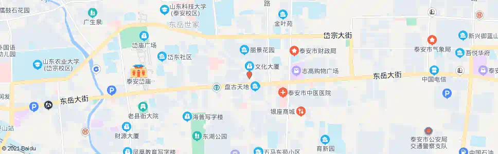 泰安东关(爱耳眼科医院)_公交站地图_泰安公交_妙搜公交查询2025