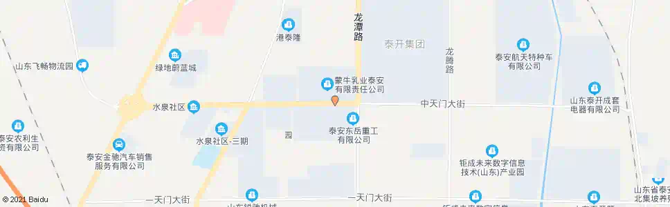 泰安蒙牛乳业泰安分公司_公交站地图_泰安公交_妙搜公交查询2025