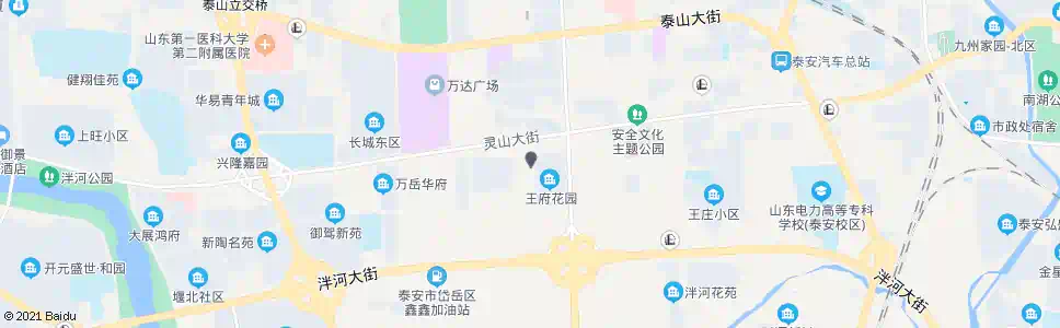 泰安老王府村_公交站地图_泰安公交_妙搜公交查询2025