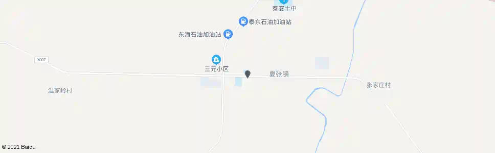 泰安夏北村_公交站地图_泰安公交_妙搜公交查询2025