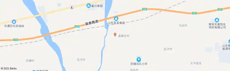 泰安孟家庄_公交站地图_泰安公交_妙搜公交查询2025