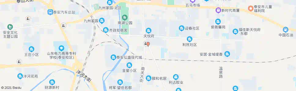 泰安南关加油站_公交站地图_泰安公交_妙搜公交查询2025