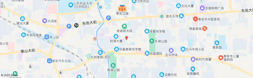 泰安自行车世界(洼子街)_公交站地图_泰安公交_妙搜公交查询2025