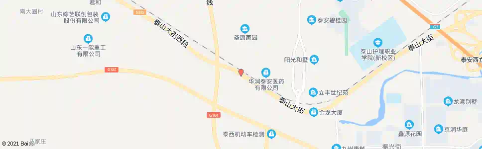 泰安池子崖_公交站地图_泰安公交_妙搜公交查询2025