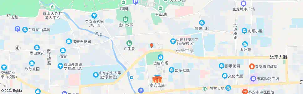泰安林校操场_公交站地图_泰安公交_妙搜公交查询2025