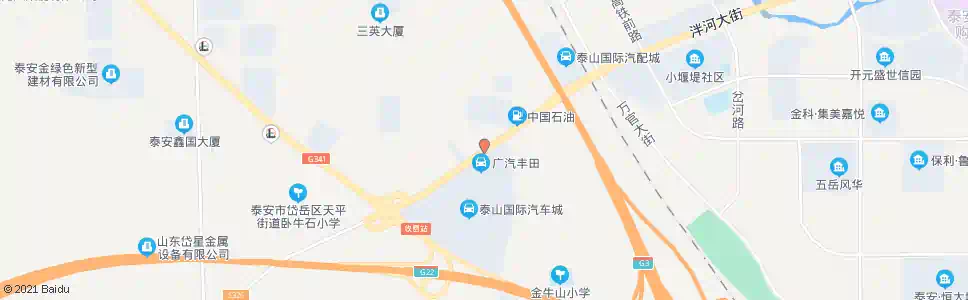 泰安泰山国际汽车城_公交站地图_泰安公交_妙搜公交查询2025
