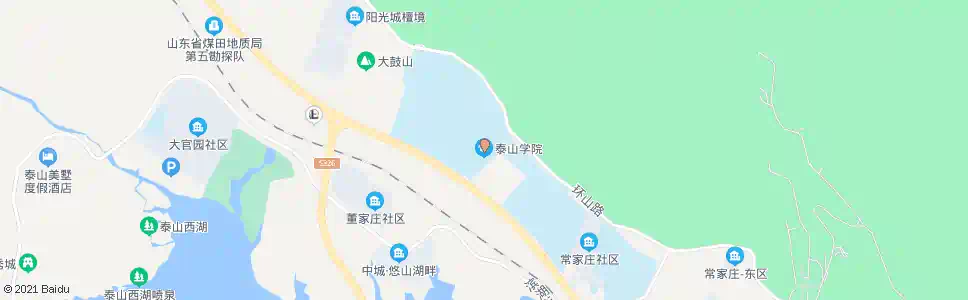 泰安泰山学院_公交站地图_泰安公交_妙搜公交查询2025