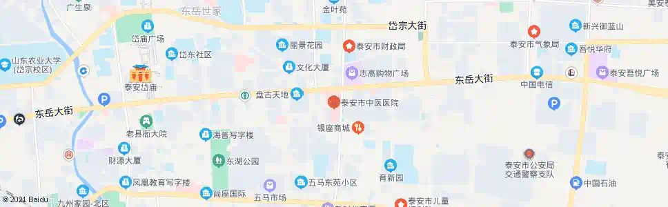 泰安中医医院_公交站地图_泰安公交_妙搜公交查询2025