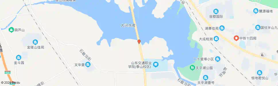 泰安天平湖大桥南端_公交站地图_泰安公交_妙搜公交查询2025