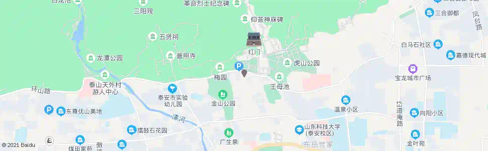 泰安泰前办事处_公交站地图_泰安公交_妙搜公交查询2025