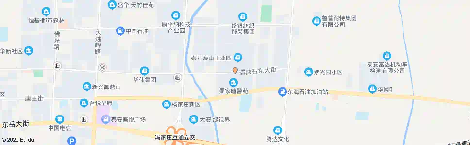 泰安桑家疃小区_公交站地图_泰安公交_妙搜公交查询2025