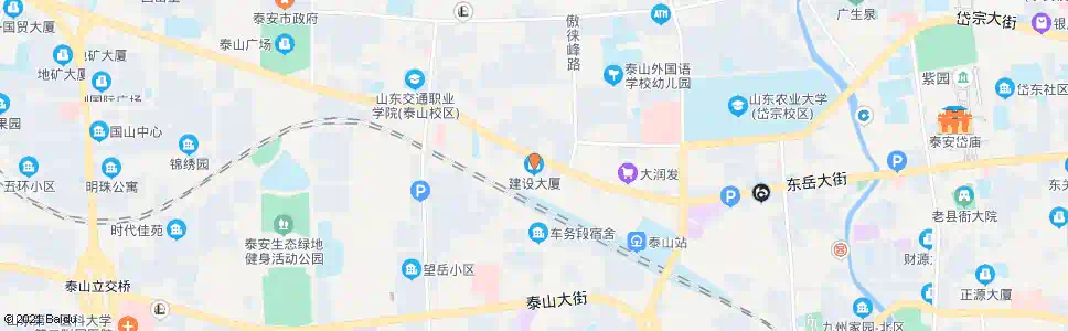 泰安建设大厦_公交站地图_泰安公交_妙搜公交查询2025