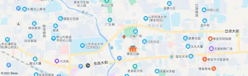 泰安泰安一中_公交站地图_泰安公交_妙搜公交查询2025