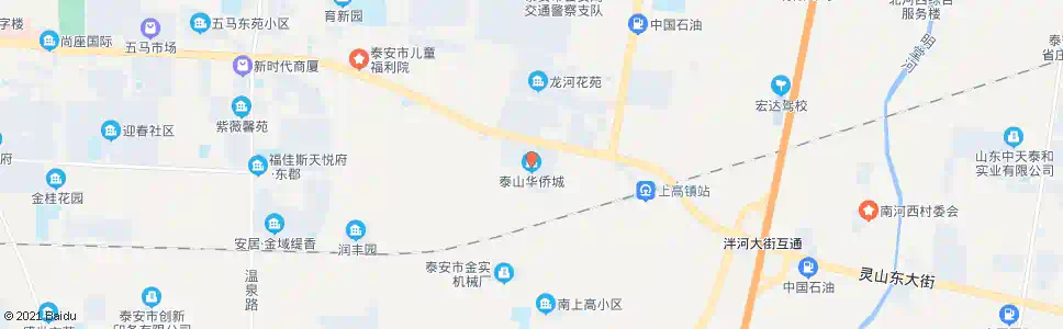 泰安泰山华侨城_公交站地图_泰安公交_妙搜公交查询2025