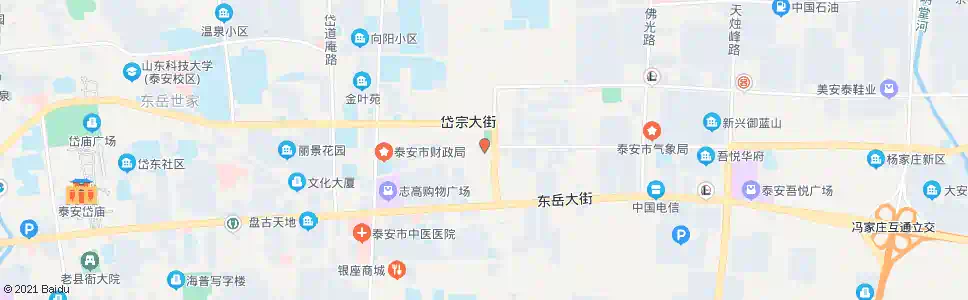 泰安唐庄_公交站地图_泰安公交_妙搜公交查询2025
