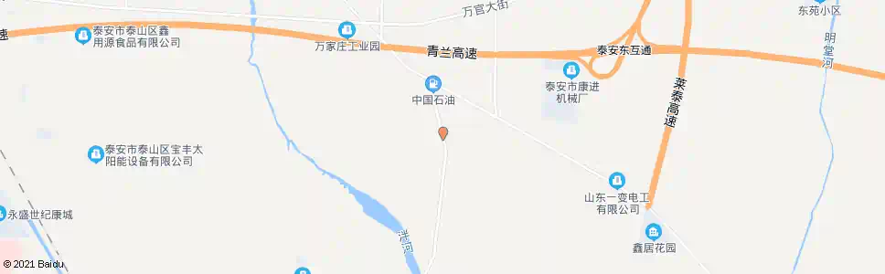 泰安蓖子店村南_公交站地图_泰安公交_妙搜公交查询2025