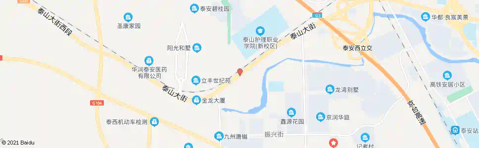 泰安泰安卫校新校_公交站地图_泰安公交_妙搜公交查询2025