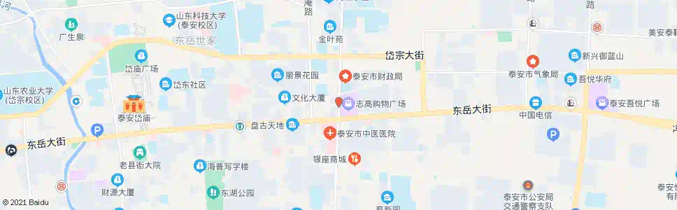 泰安交警一大队_公交站地图_泰安公交_妙搜公交查询2025