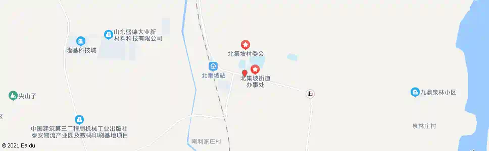 泰安北集坡办事处_公交站地图_泰安公交_妙搜公交查询2025