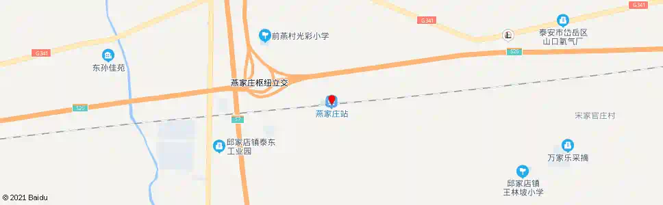 泰安燕家庄_公交站地图_泰安公交_妙搜公交查询2025