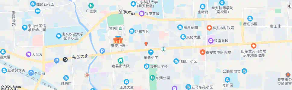泰安虎山路中段_公交站地图_泰安公交_妙搜公交查询2025