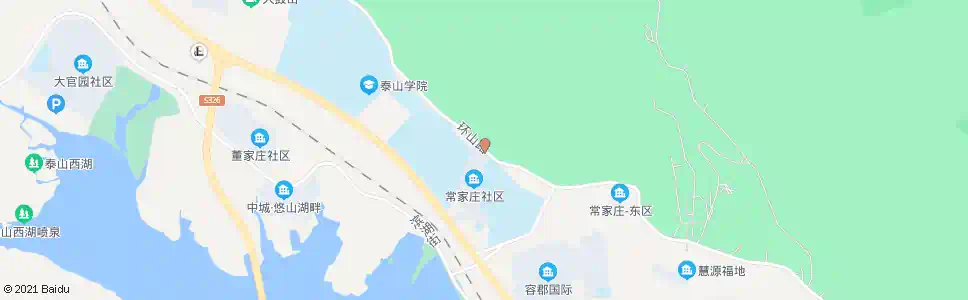 泰安常家庄小区_公交站地图_泰安公交_妙搜公交查询2025