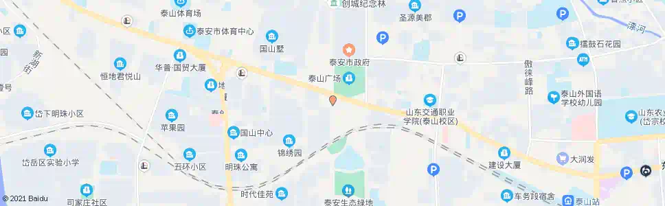 泰安泰山广场西站_公交站地图_泰安公交_妙搜公交查询2025