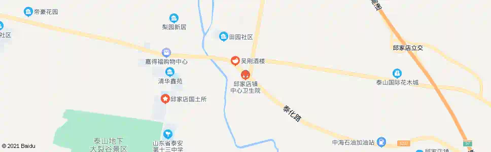 泰安邱家店卫生院_公交站地图_泰安公交_妙搜公交查询2025