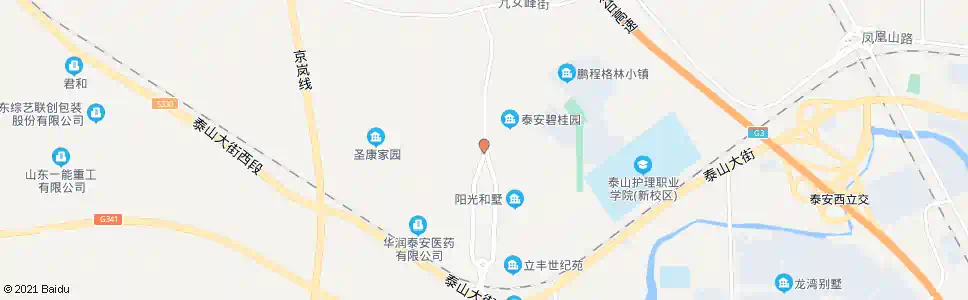 泰安阳光和墅_公交站地图_泰安公交_妙搜公交查询2025