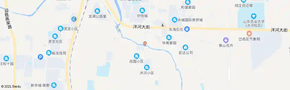 泰安田园小区_公交站地图_泰安公交_妙搜公交查询2025